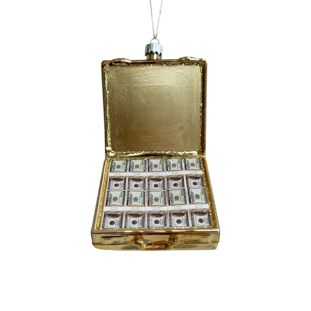 Eclectic Charm Glass Money Case Ornament